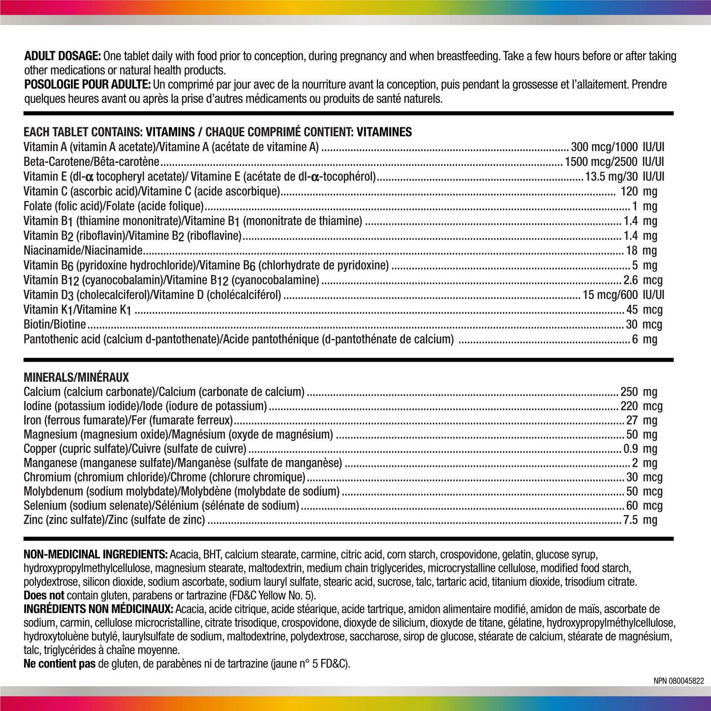 Centrum Prenatal Vitamin Tablet, Postpartum Multivitamin and Mineral Supplement, Essential Prenatal Vitamins, 100 Count (Packaging May Vary) - Available at All In One Marketplace Canada