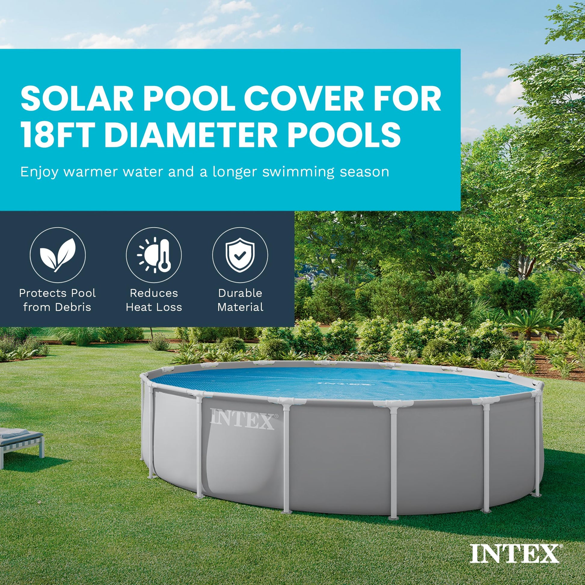 Intex Solar Cover for 18ft Diameter Easy Set and Frame Pools