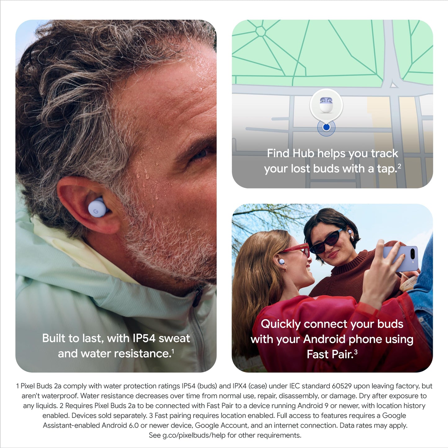 Google Pixel Buds 2a - Wireless Earbuds with Noise Cancellation - Iris Google