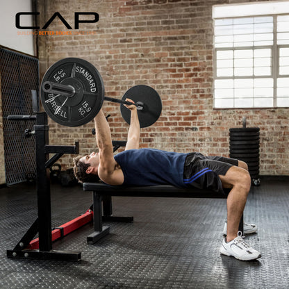 CAP Barbell 6 ft Olympic 2-Inch Solid Barbell | Black CAP