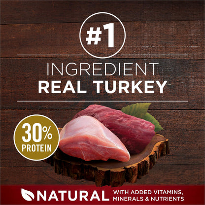 Purina ONE True Instinct High Protein Dry Dog Food, Turkey & Venison - 12.4 kg Bag (1 Pack)