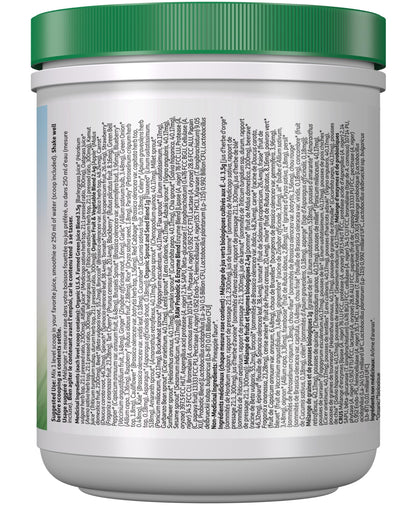 Garden of Life Raw Organic Perfect Food Green Superfood Original 207 gram."Raw Organic Perfect Food is packed with 40 nutrient-dense ingredients, including freshly harvested greens that are low-temperature dried to lock in nutrition, along with sprouts, f