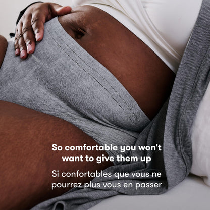 Frida Mom High-Waist Seamless Postpartum Underwear, Regular, 8 Count Gray