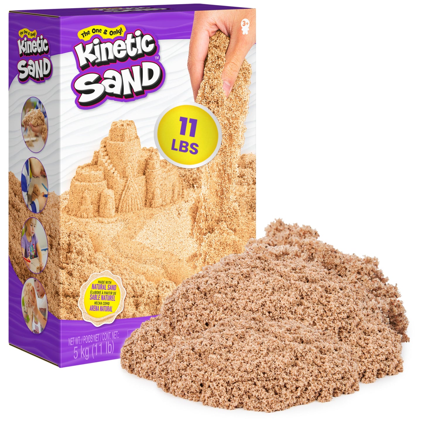 Kinetic Sand 11lb Brown Sand Amazon Exclusive, Sensory Toys, Ages 3+