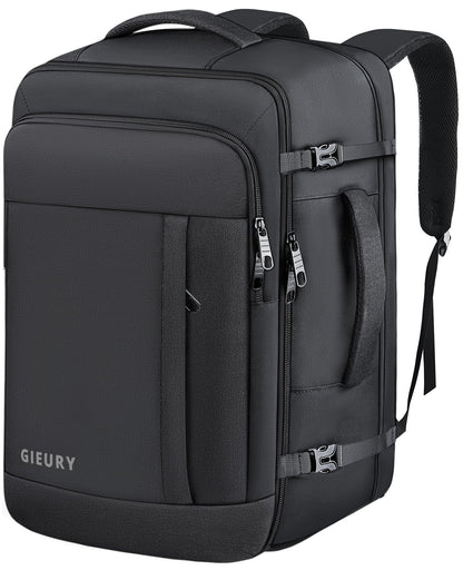 Carry On Backpack, 50L Travel Backpack, Luggage Backpack TSA Flight Approved Laptop Backpack for Men & Women, Large Expandable Backpack 40L Daypack Lightweight Business Weekender Bag, Black - Available at All In One Marketplace Canada