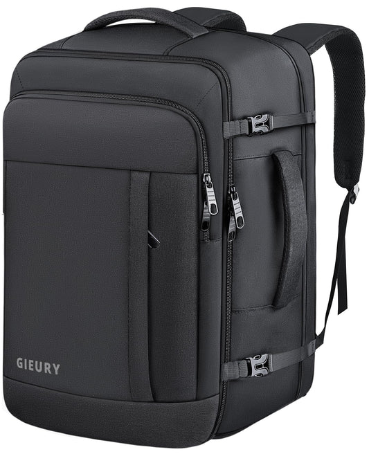 Carry On Backpack, 50L Travel Backpack, Luggage Backpack TSA Flight Approved Laptop Backpack for Men & Women, Large Expandable Backpack 40L Daypack Lightweight Business Weekender Bag, Black - Available at All In One Marketplace Canada
