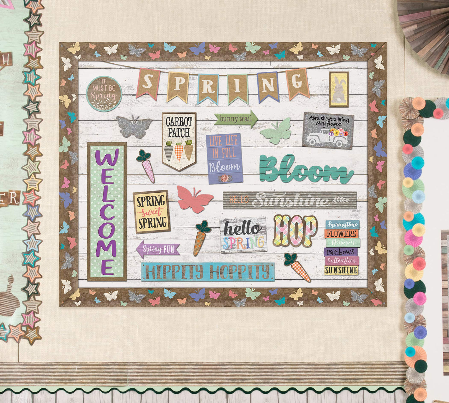 Teacher Created Resources White Shiplap Better Than Paper Bulletin Board Roll (TCR7777498) Teacher Created Resources