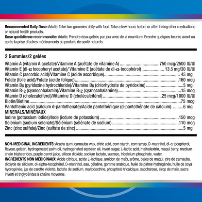 Centrum Men MultiGummies, Multivitamins/Minerals Gummies, Cherry, Berry, and Apple Flavours, 130 Count (Packaging May Vary)