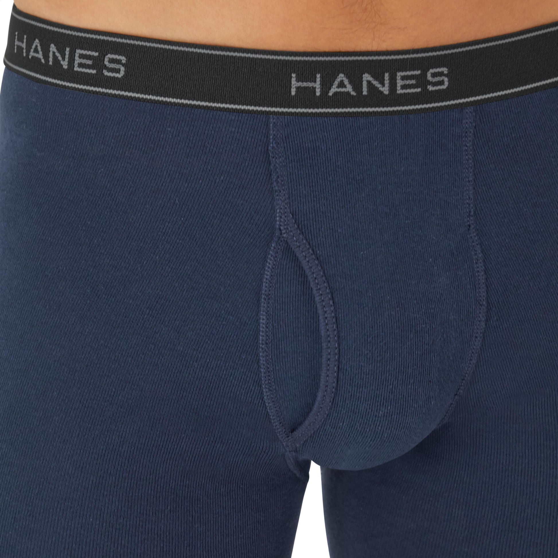 Hanes mens 4 Pack Boxer Briefs, Black/Grey, XX-Large US