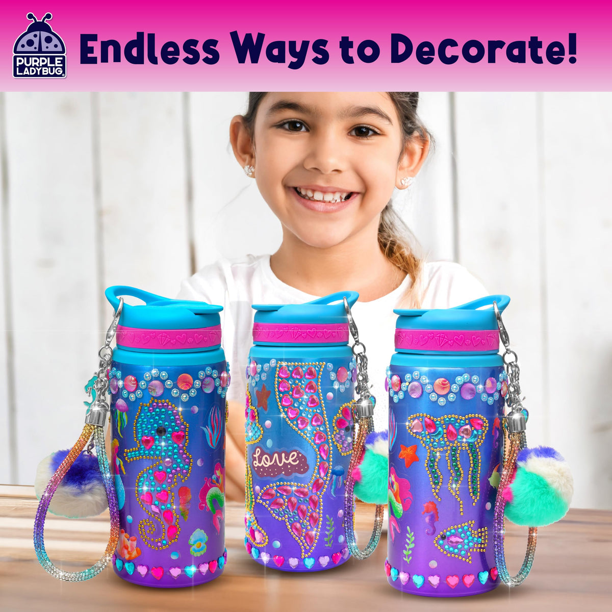 Decorate Your Own Water Bottle Girls - Mermaid Water Bottle Craft 🍁 All In One Marketplace Canada