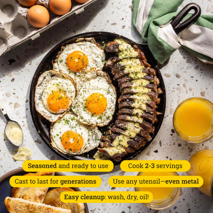 Lodge Cast Iron Griddle, Round, 10.5 Inch