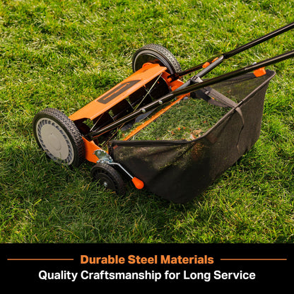 LawnMaster LMRM1801 Push Reel Lawn Mower 18-Inch 5-Blade 🍁 All In One Marketplace Canada
