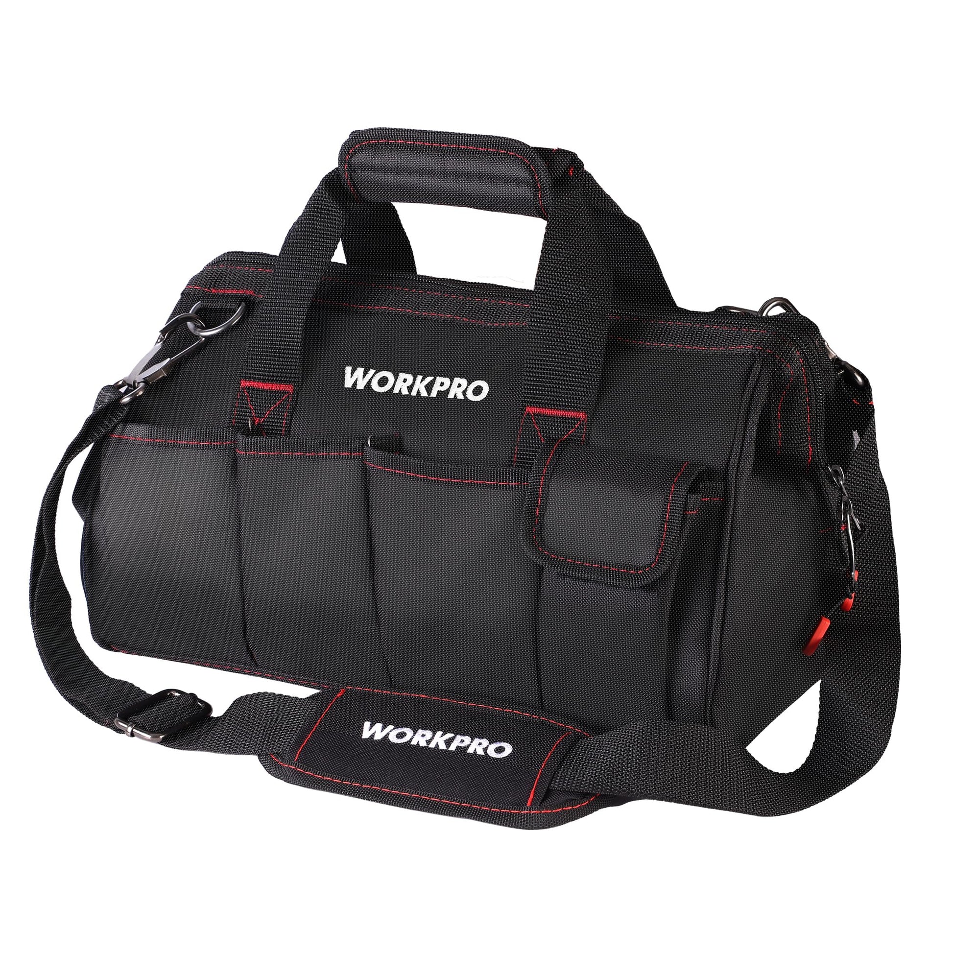 WORKPRO Close Top Wide Mouth Tool Bag Storage Organizer Close Tote, 14" 🍁 All In One Marketplace Canada WORKPRO