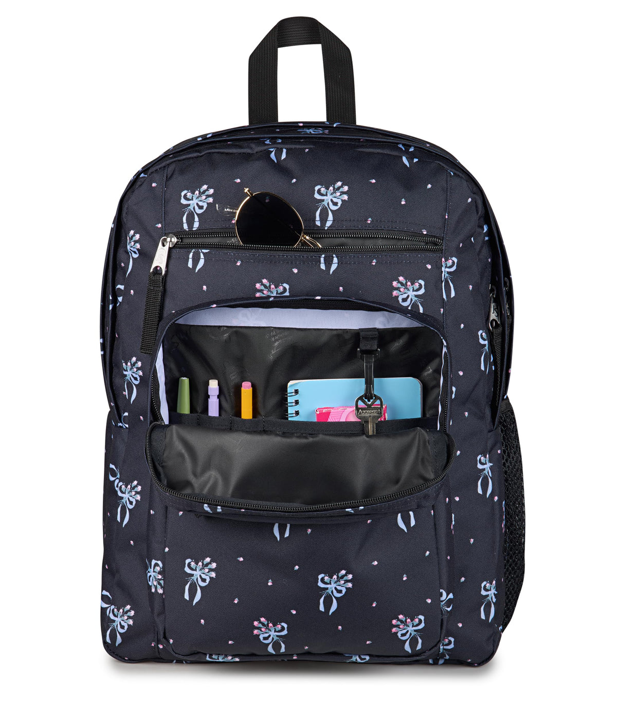 JanSport 34L Big Backpack - 15 Inch Laptop Sleeve, Pastel Petals Black
