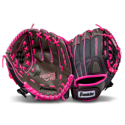 Franklin Sports Softball Glove - Left and Right Handed Softball Fielding Glove - Windmill Fastpitch Pro Series - Adult and Youth Fielding Glove - 12 Inch Right Hand Throw - Pink Franklin Sports