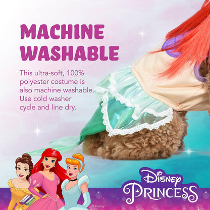 Costume de Princesse Ariel pour chien Disney for Pets, Halloween - Costume d'Halloween sous licence officielle pour chien, taille moyenne