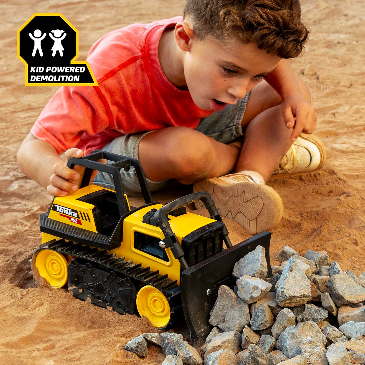 Tonka Steel Classics, Bulldozer– Made with Steel and Sturdy Plastic, Yellow Friction Powered Toy Construction Truck, Ages 3+ Boys and Girls, Kids, Toddlers, Christmas Birthday Gifts 🍁 All In One Marketplace Canada