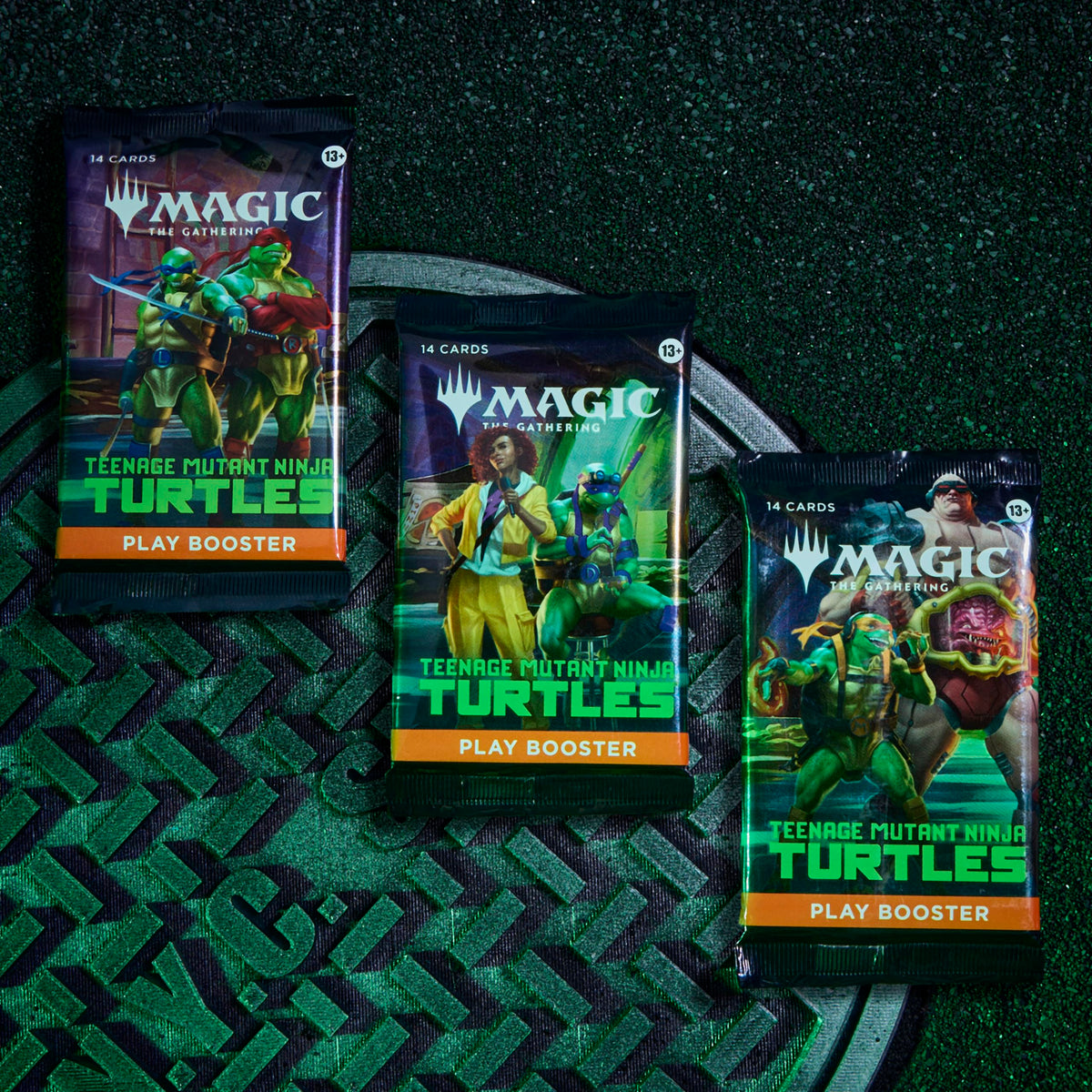 Magic: The Gathering | Teenage Mutant Ninja Turtles - Bundle | 9 Play Boosters, 30 Lands, Foil Alt-Art Promo Card + Exclusive Accessories | Collectible Trading Card Game