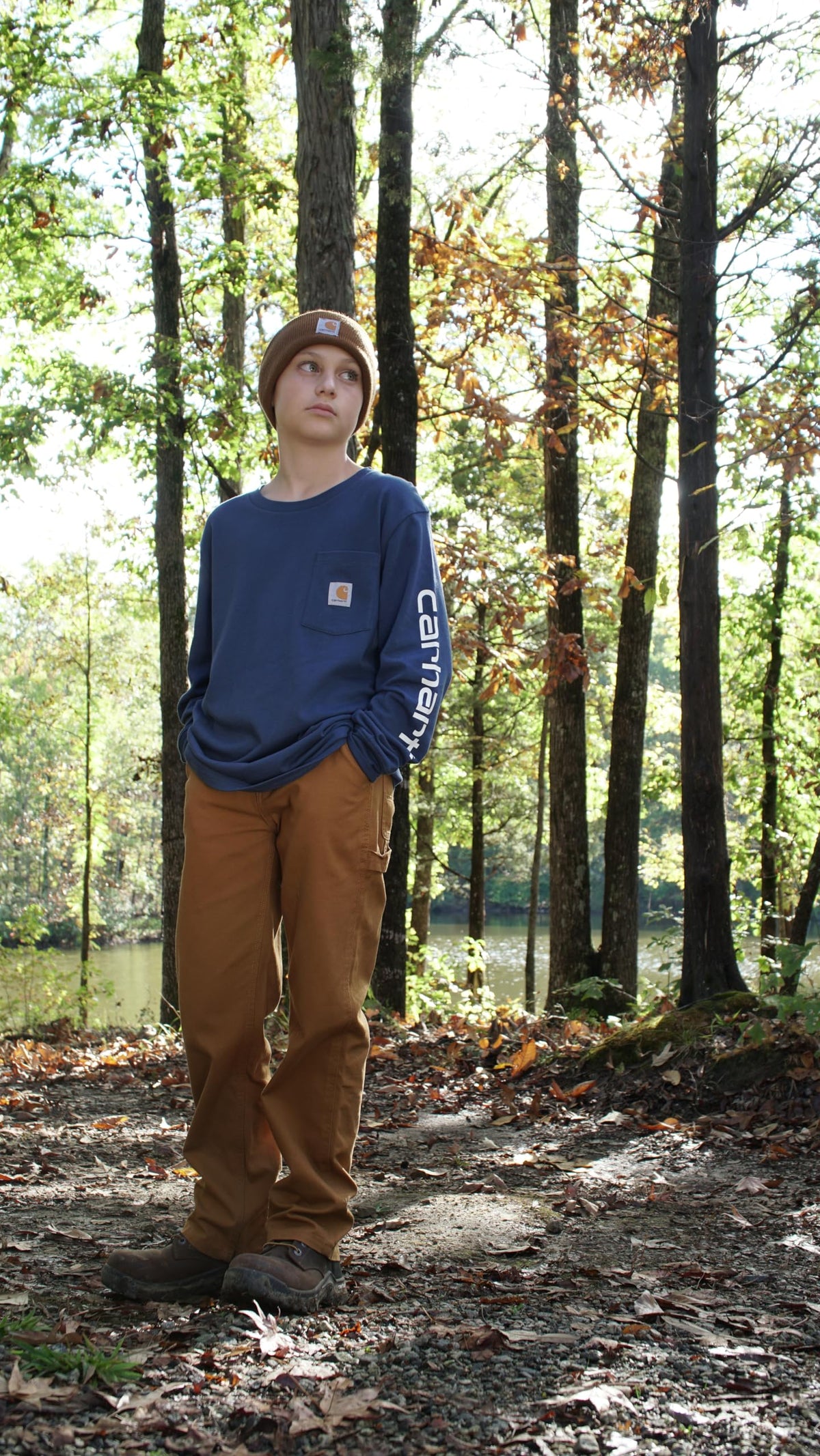Carhartt Kids Acrylic Watch Hat, Brown, 2-5T