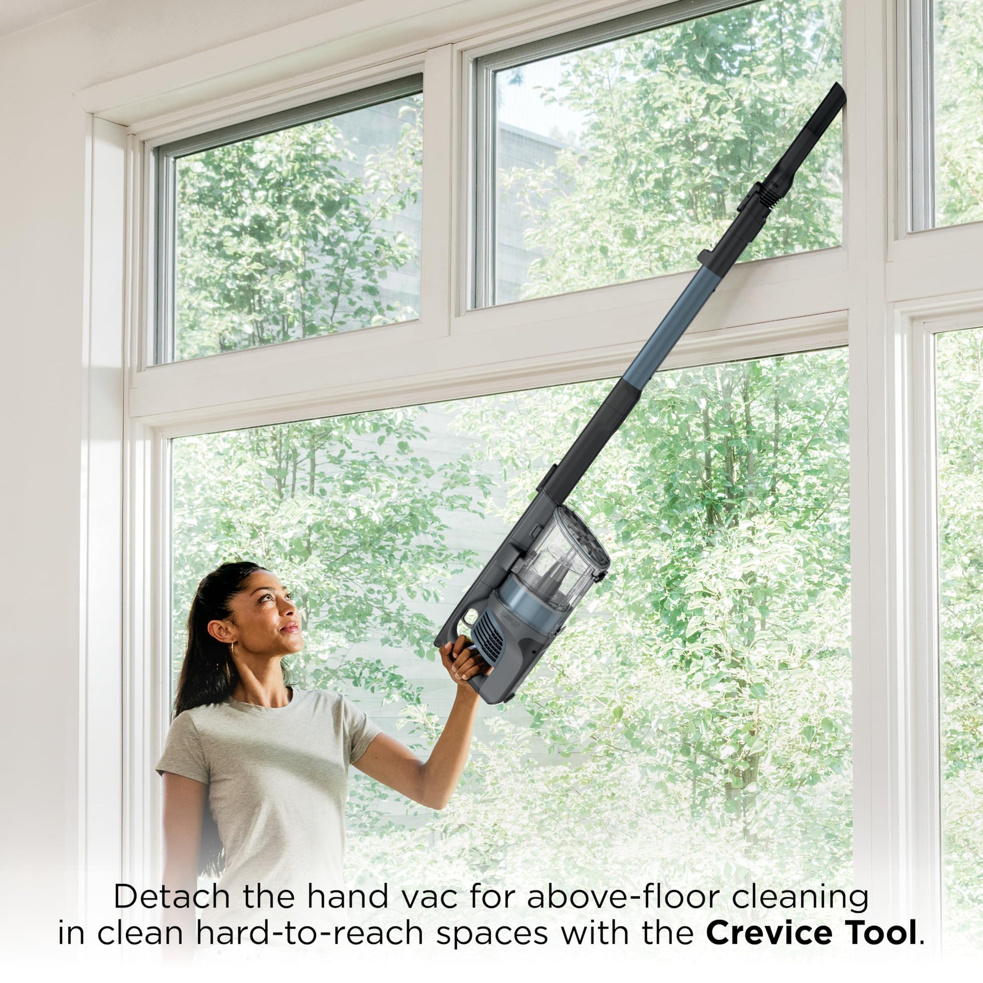 Shark Pet Cordless Stick Vacuum with Large Dust Cup, LED Headlights, Removable Handheld Vac, Lightweight, Crevice Tool, Carpet & Hard Floors, 40min Runtime, Ice Blue, IX141AMZ