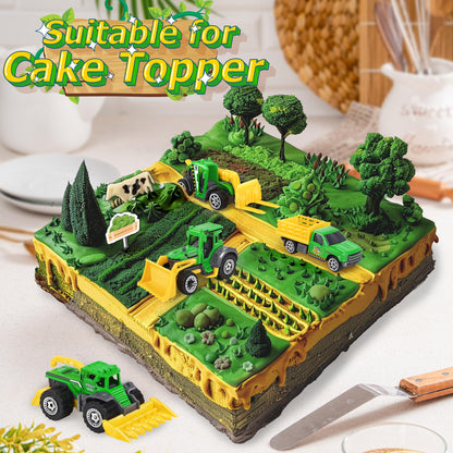 Oriate Children Diecasting Farm Car Toy Set 6pcs, Harvester, Transporter, Truck, Sprayer Small Farm Toys, Mini Cars Model Christmas, Birthday, 3 Years Old and Up Boys Girls Gifts 🍁 All In One Marketplace Canada