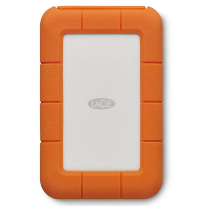 LaCie Rugged USB-C 4TB External Hard Drive Portable HDD – USB 3.0, Drop Shock Dust Rain Resistant Shuttle Drive, for Mac and PC Computer Desktop Workstation Laptop, 1 Month Adobe CC (STFR4000800)