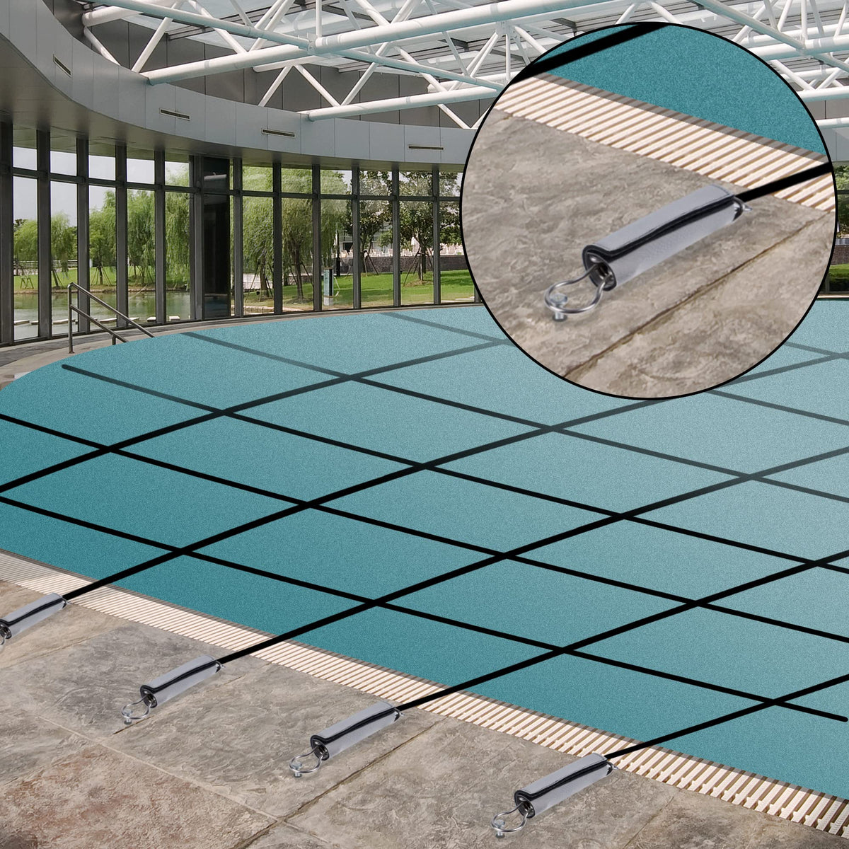 12Pcs Pool Cover Spring Sleeves, Winter Pool Cover Spring Covers 🍁 All In One Marketplace Canada