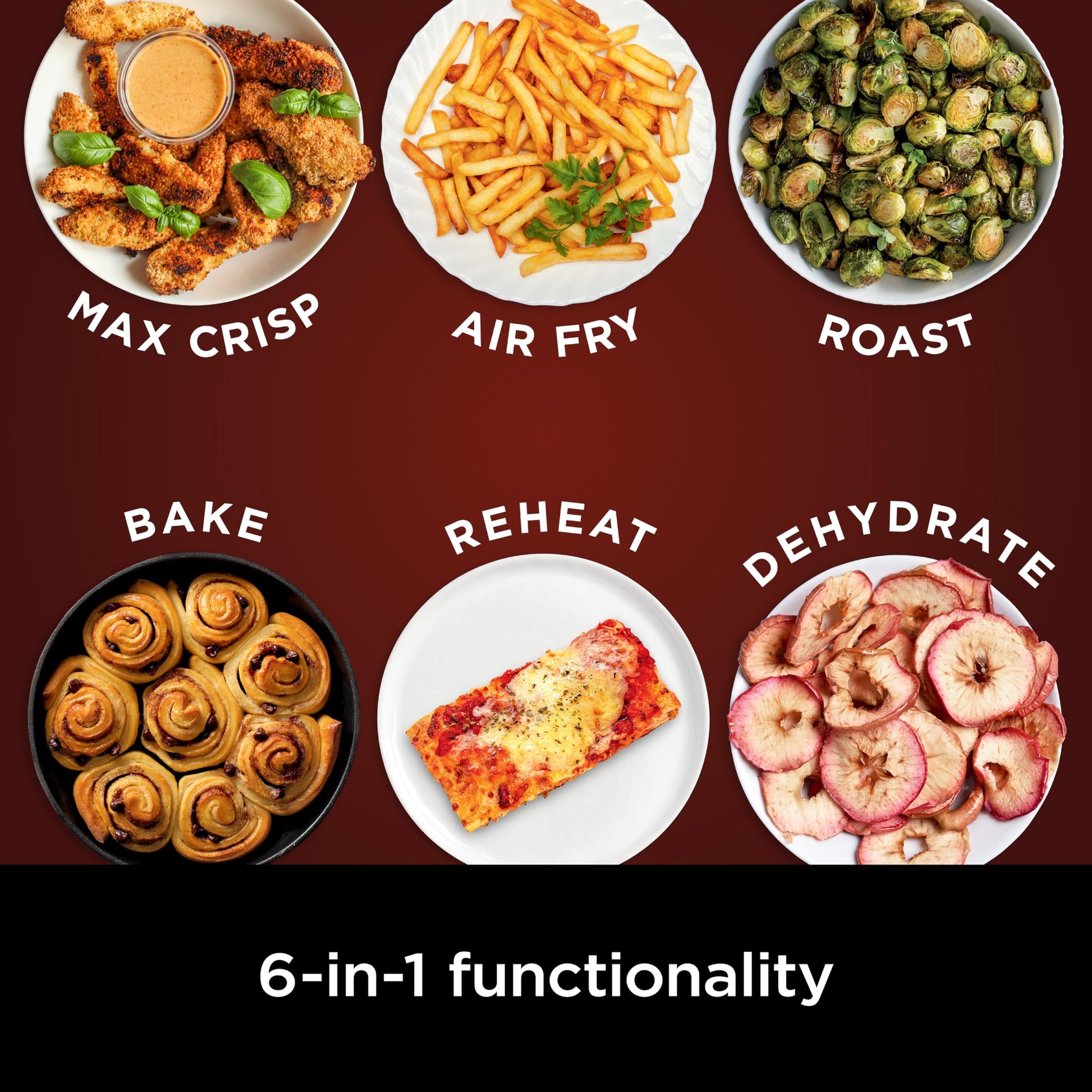 Ninja Air Fryer Pro XL 6-in-1 with 6.5 QT Capacity, Max Crisp, Air Fry, Air Roast, Bake, Reheat, Dehydrate, Max Crisp Technology with 450F, Nonstick Basket & Crisper Plate, AF181C (Canadian Version) Ninja