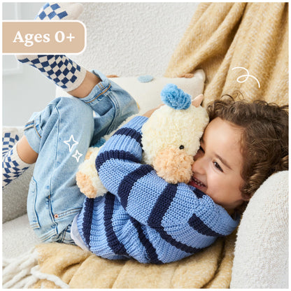 GUND Cozys Collection Cow, Stuffed Animal for Ages 0 and Up, Spring Decor Plush Toy, Cream/Blue, 10” 🍁 All In One Marketplace Canada