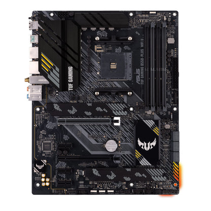 ASUS TUF Gaming B550-PLUS WiFi II AMD AM4 (3rd Gen Ryzen™) ATX Motherboard (PCIe 4.0, WiFi 6, 2.5Gb LAN, BIOS Flashback, USB 3.2 Gen 2, Addressable Gen 2 RGB Header and Aura Sync) Asus