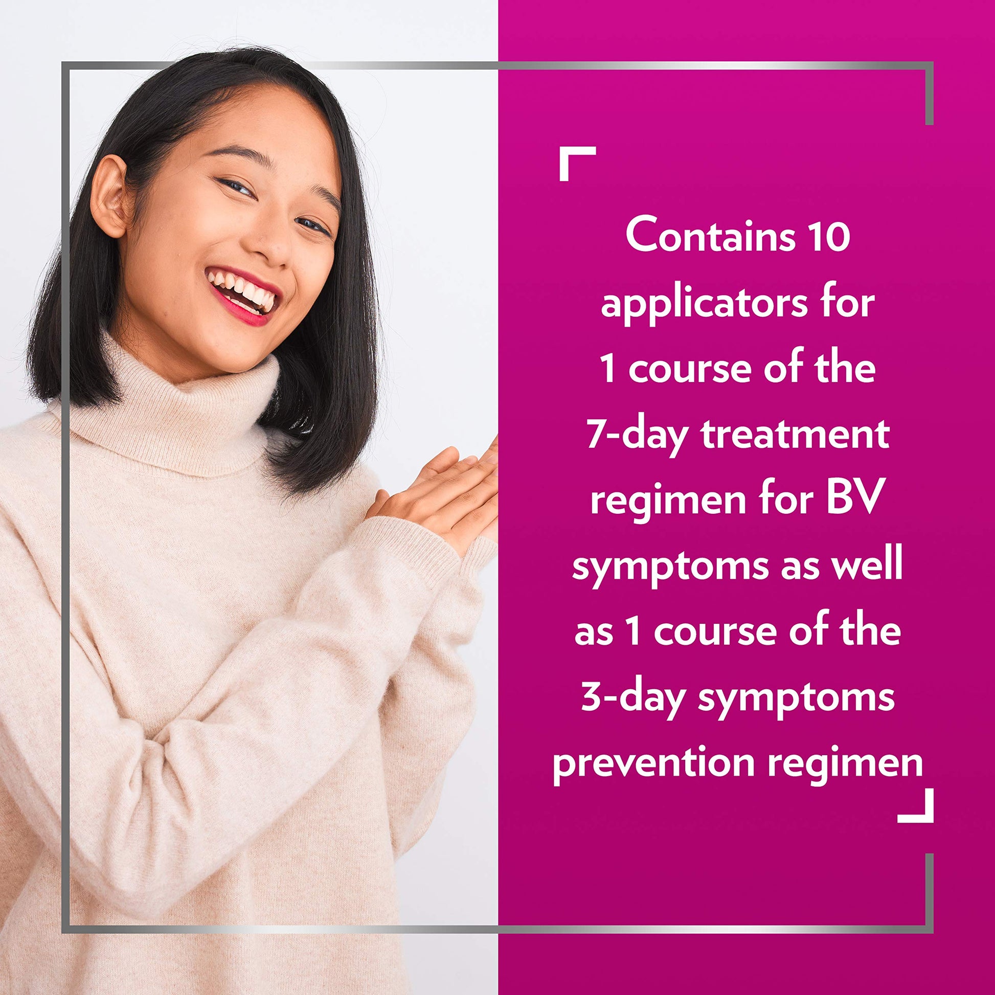 CanesBalance Bacterial Vaginosis Treatment and Prevention Gel - Treat And Prevent BV Symptoms, BV Treatment For Women, Relieves Vaginal Odor, Maintains Normal Vaginal pH, 10 Single-Use Applicators - Available at All In One Marketplace Canada