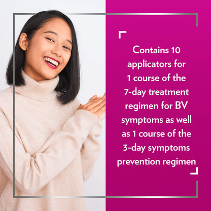 CanesBalance Bacterial Vaginosis Treatment and Prevention Gel - Treat And Prevent BV Symptoms, BV Treatment For Women, Relieves Vaginal Odor, Maintains Normal Vaginal pH, 10 Single-Use Applicators - Available at All In One Marketplace Canada