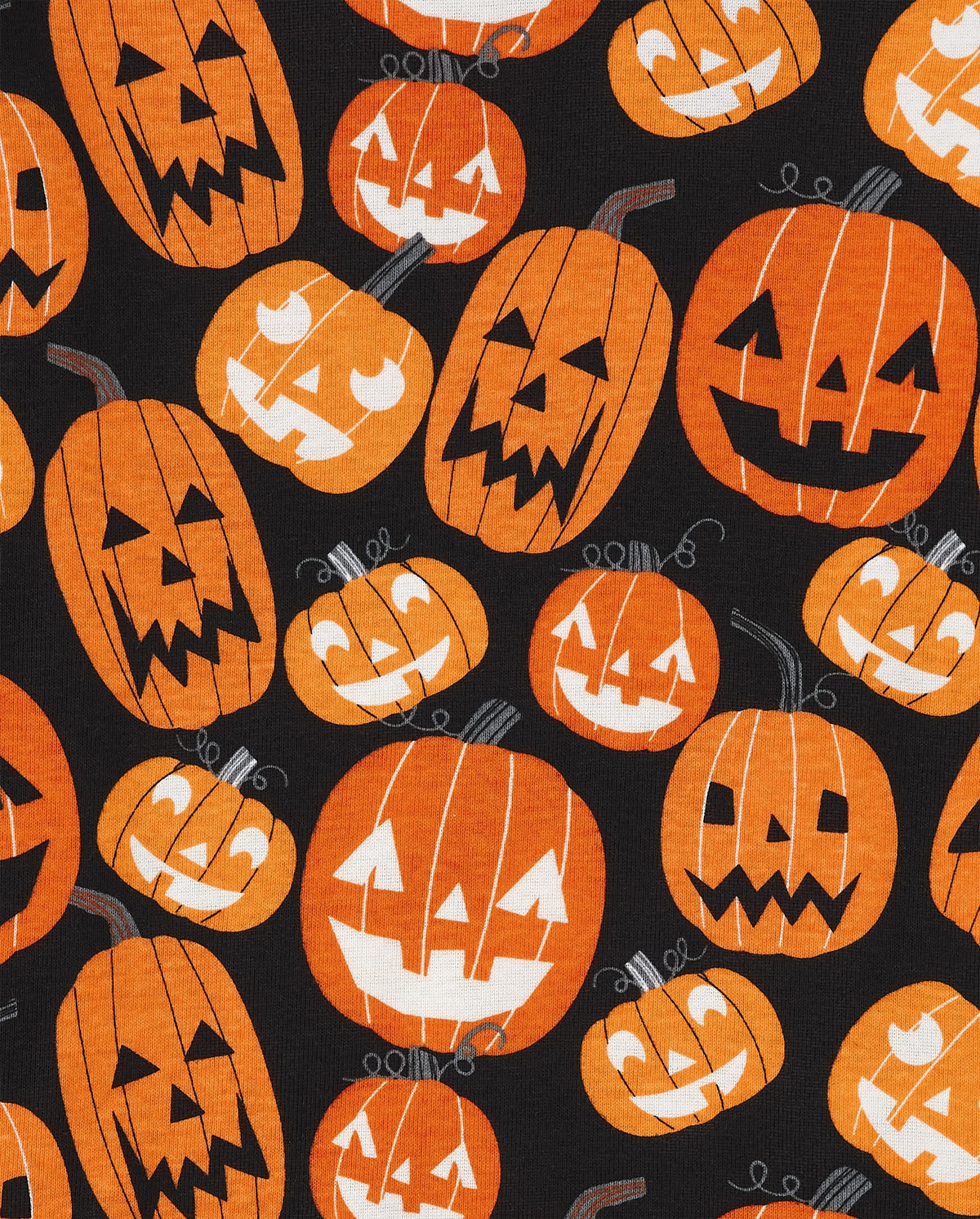 The Children's Place Kids' Family Matching, Halloween Pajama Sets, Cotton, Pumpkin Allover, 7