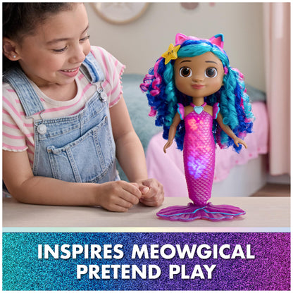 DreamWorks GABBY'S Dollhouse The Movie, Sing & Shine Mermaid Gabby, Waterproof Mermaid Doll with Lights & Sounds, Kids Toys for Girls & Boys Ages 3 and Up DREAMWORKS GABBY'S DOLLHOUSE