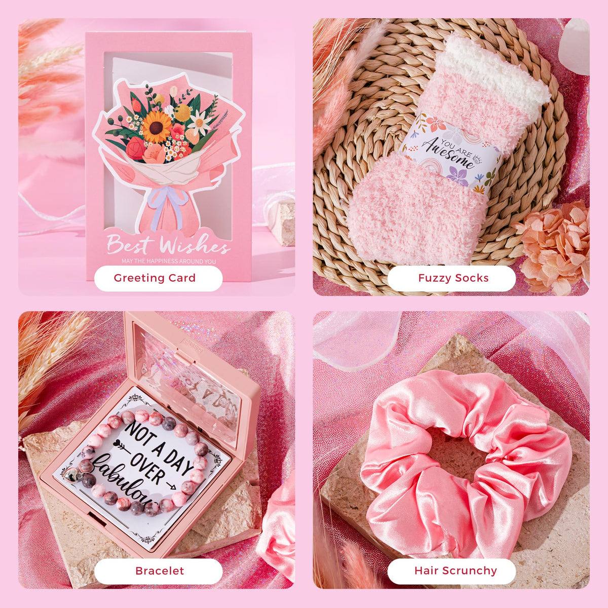 Birthday Gifts Basket for Women, Unique Self Care Package Relaxation Spa Bath Set for Mom,Get Well Soon Box for Her, Christmas Mother's Day Thinking of You Gift Ideas For Best Friends,Sister, Wife 🍁 All In One Marketplace Canada