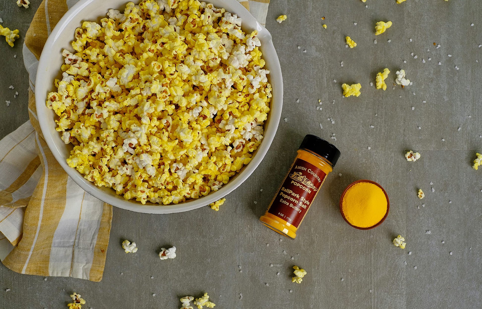 Amish Country Popcorn Medium Yellow Kernels | 6 lb Bag | Non-GMO, Gluten-Free & Nut-Free