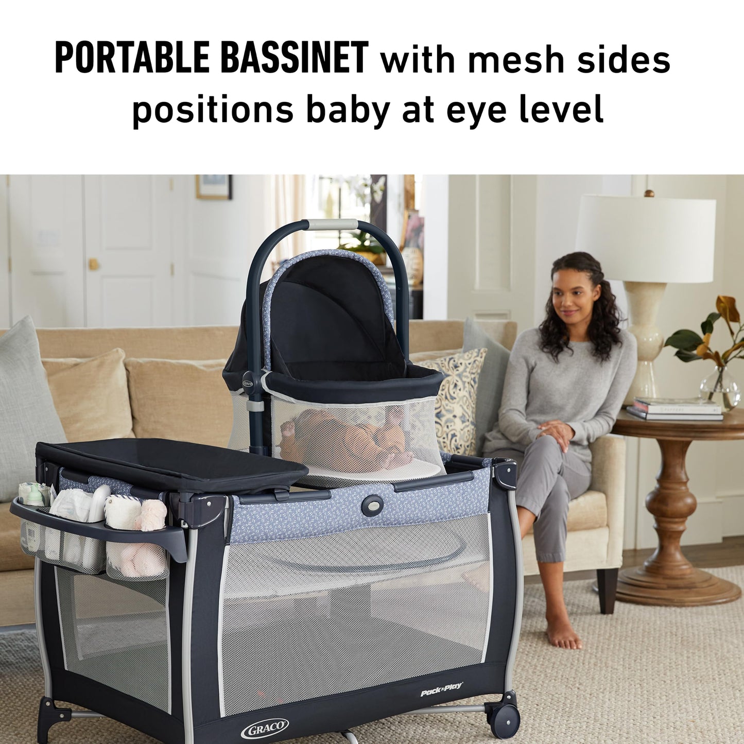 Graco Pack 'n Play Day2Dream Bassinet Playard, Rainier 🍁 All In One Marketplace Canada