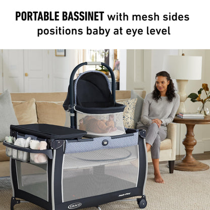 Graco Pack 'n Play Day2Dream Bassinet Playard, Rainier 🍁 All In One Marketplace Canada
