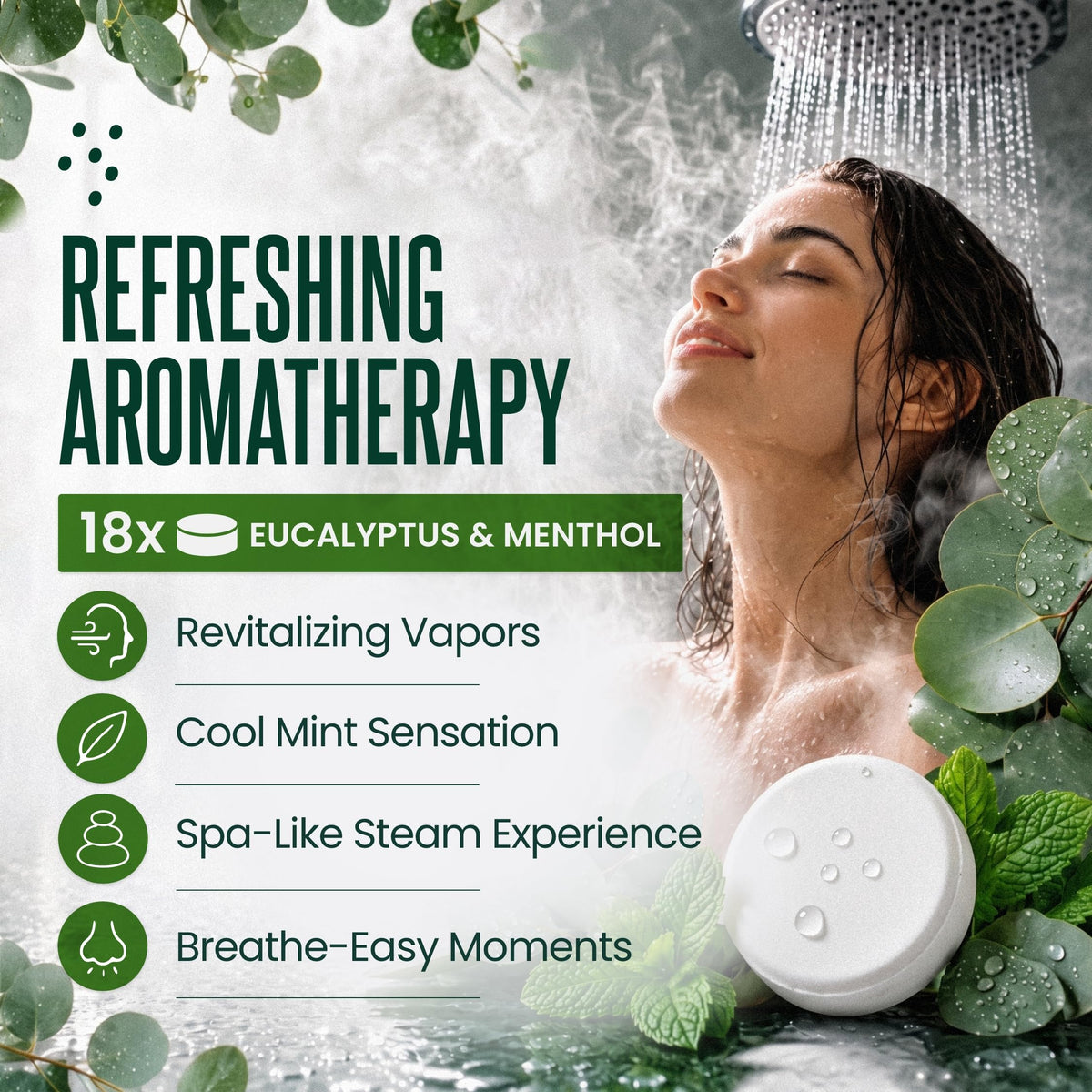 Cleverfy Eucalyptus Shower Steamers, Stocking Stuffers for Men, 18 Pack 🍁 All In One Marketplace Canada