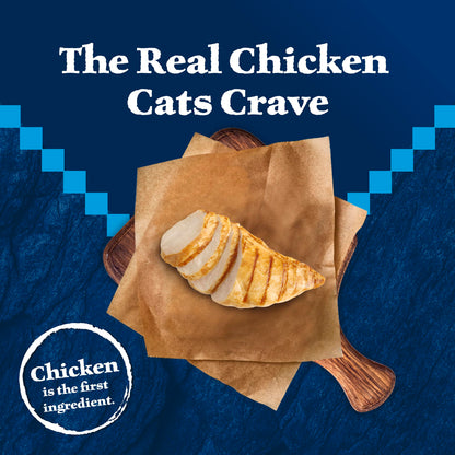 Blue Buffalo Wilderness Chicken Natural High-Protein Grain-Free Dry Food for Adult Indoor Cats, Real Chicken First, Antioxidant-Rich LifeSource Bits Support Immunity, Promotes Strong Muscles, 5 lbs.
