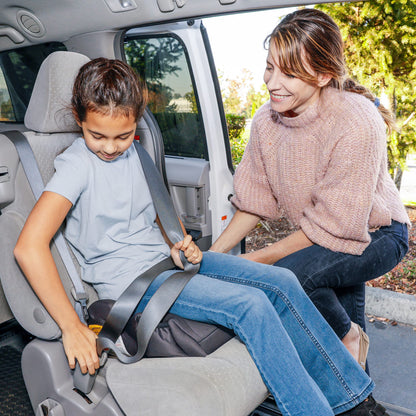 Diono Solana 2022, No Latch, Single Backless Booster Car Seat, Lightweight, Machine Washable Covers, Cup Holders, Black