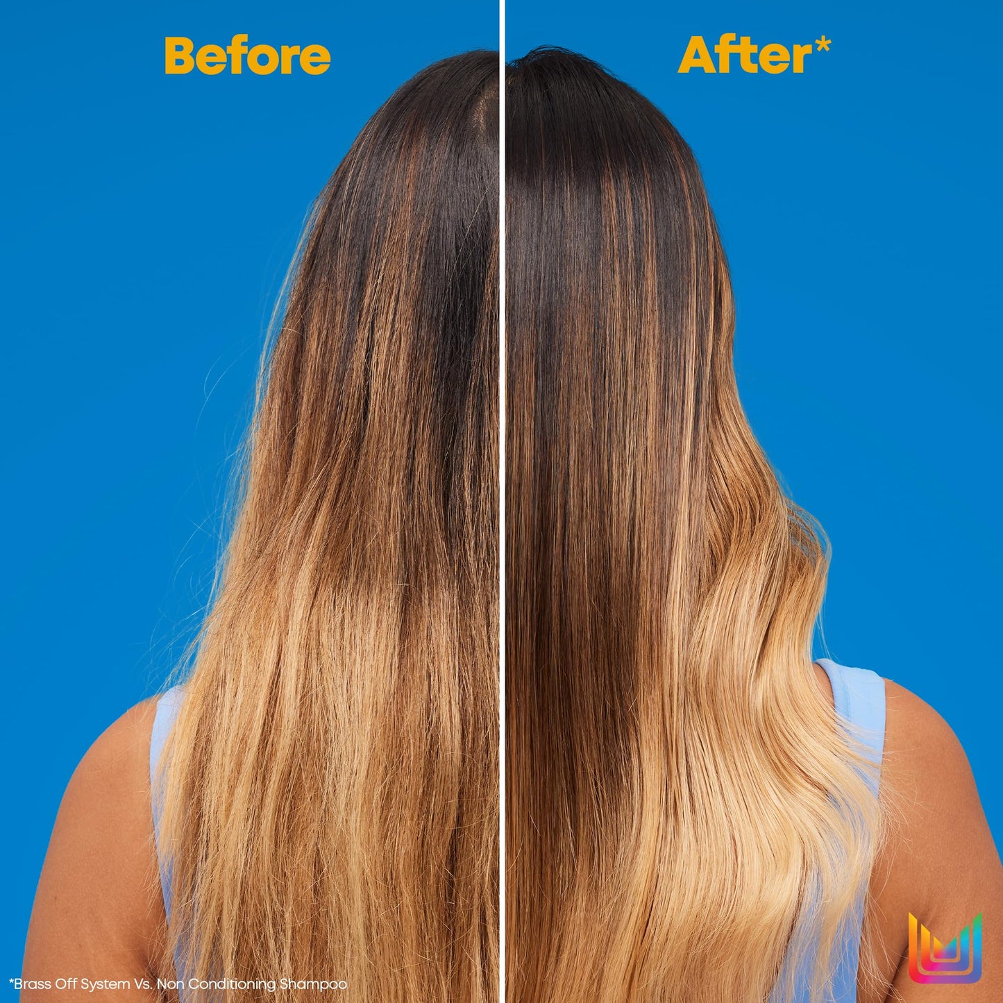 Matrix Brass Off Blue Shampoo, Refreshes & Neutralizes Brassy Tones, Color Depositing Shampoo, For Brassy Hair, For Color Treated Hair, Salon Shampoo, Packaging May Vary Matrix