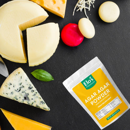 Elo's Premium Agar Agar Powder (250g) - Plant-Based Gelling Agent for Vegan Cheese, Jellies & Desserts