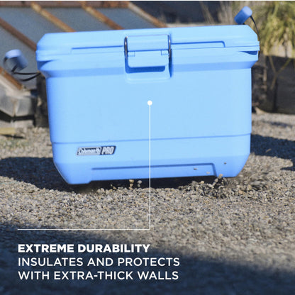 Coleman Pro 45-Quart Premium Hard Cooler, Heavy-Duty Ultra-Light Portable Cooler, Extra-Thick Insulation Keeps Ice up to 4 Days, 74-Can Capacity Coleman