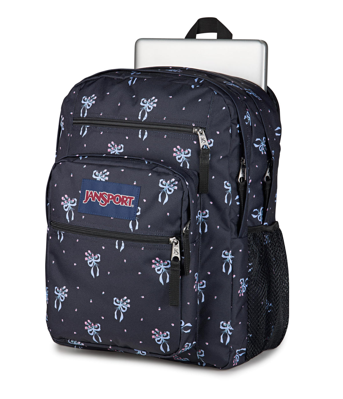 JanSport 34L Big Backpack - 15 Inch Laptop Sleeve, Pastel Petals Black