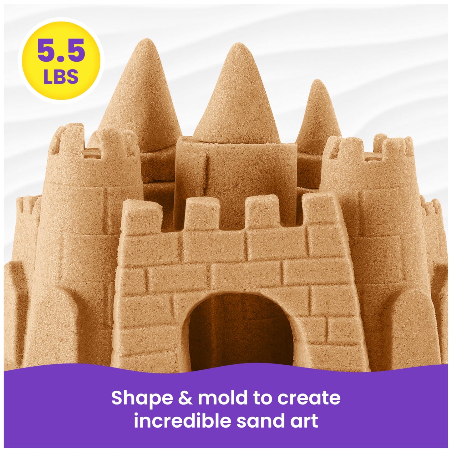 Kinetic Sand 5.5lb Brown Sand Amazon Exclusive, Sensory Toys, Ages 3+
