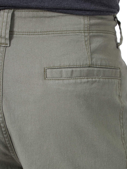 Wrangler Authentics Men's Classic Cargo Stretch Short, Dusty Olive, 33