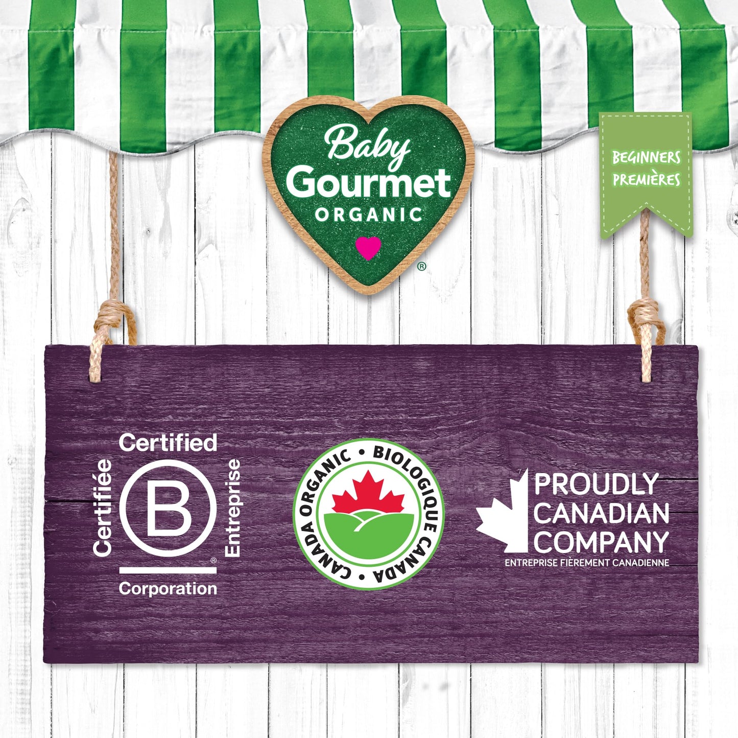 Baby Gourmet Organic Puree Baby Food Pouches - Simply Prune - No Added Sugar or Salt, Non GMO, No Fillers, Gluten Free, Kosher (128ml) 12-Pack 🍁 All In One Marketplace Canada