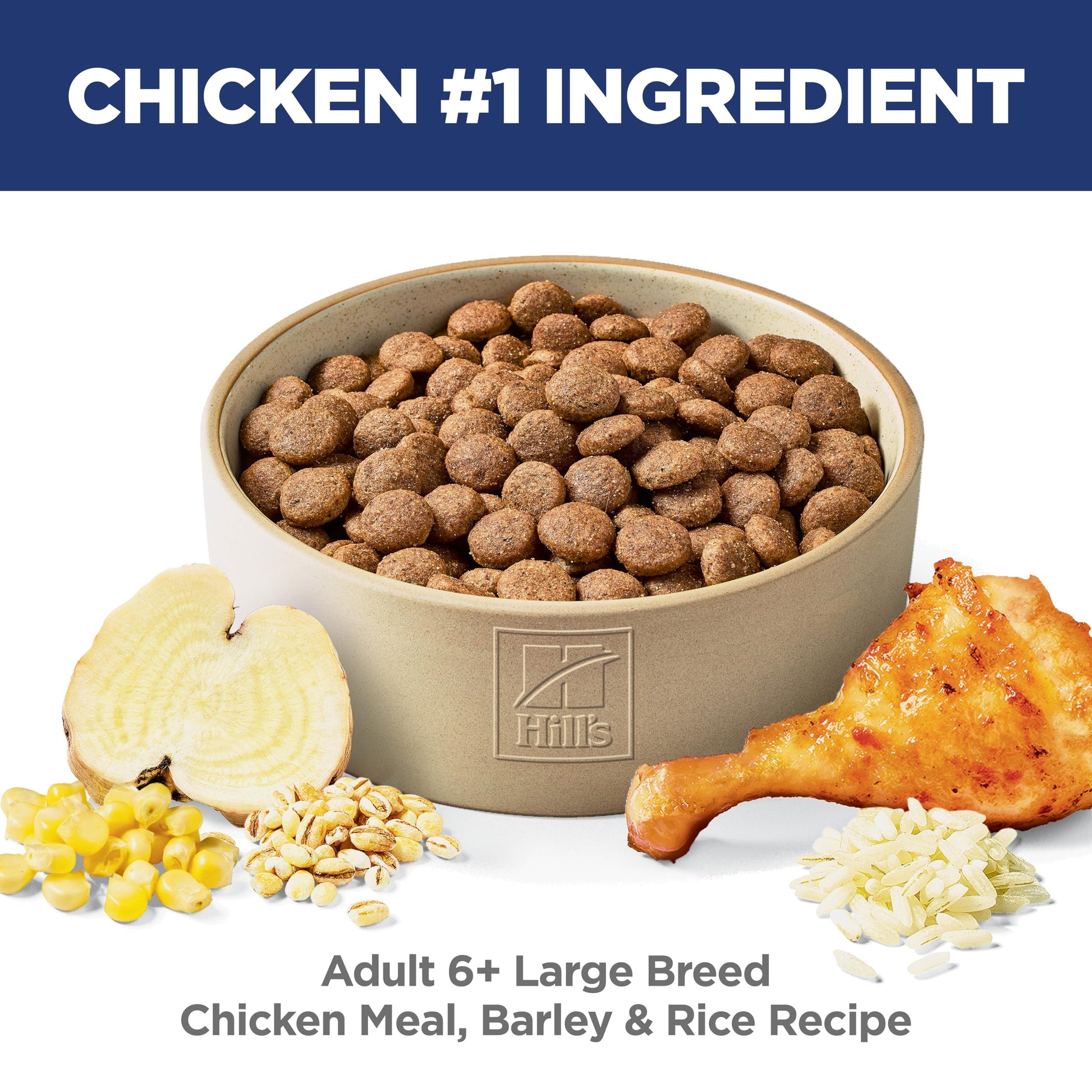 Hill's Science Diet Senior 6+ Large Breed Chicken Meal, Barley & Rice Recipe Dry Dog Food 14.9 kg Bag Hill's Science Diet