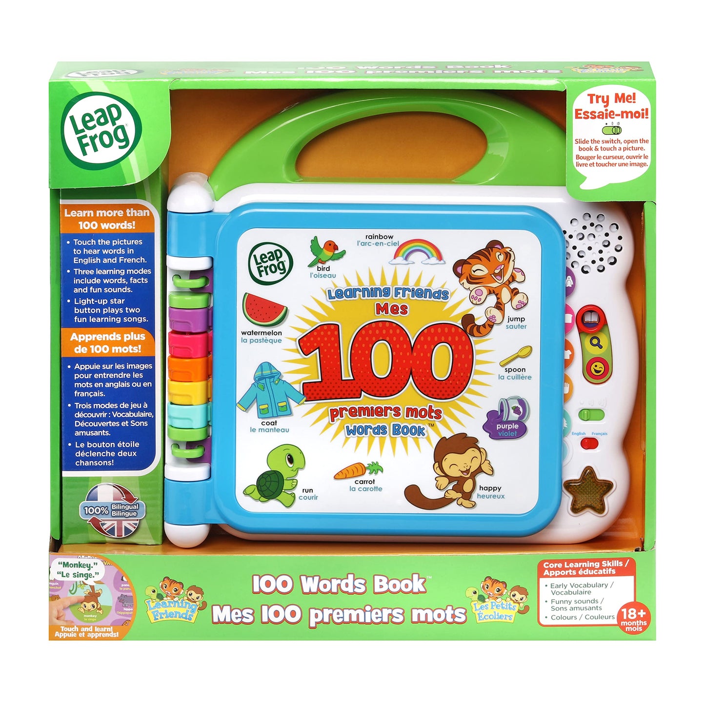 LeapFrog Learning Friends 100 Words Book (Bilingual English-French) (Retail Packaging)